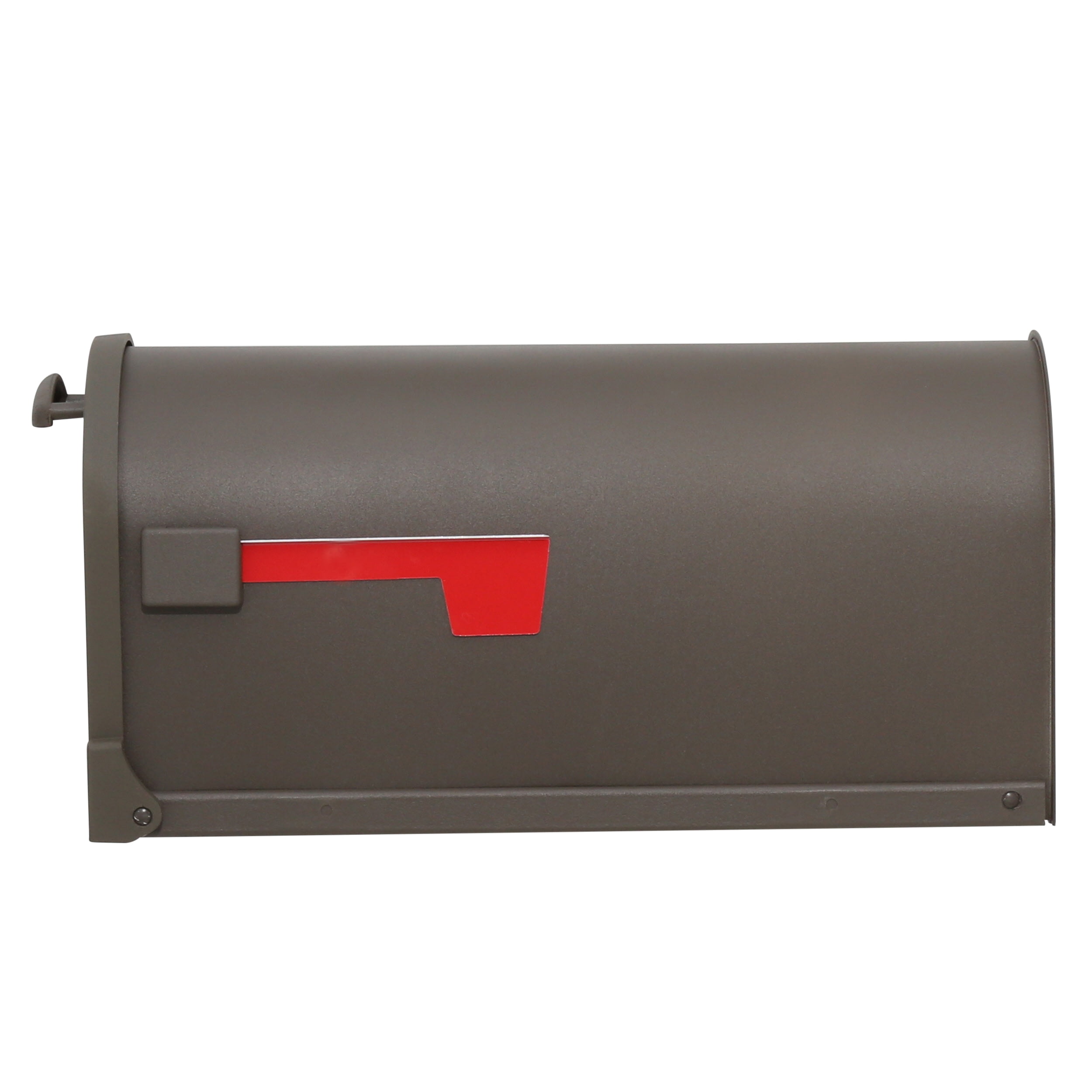 Architectural Mailboxes Arlington Galvanized Steel, Large, Post-Mount Mailbox in Textured Bronze