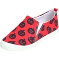thumbnail image 2 of Willtoo Womens Halloween Canvas Sneakers 2026 Platform Low Top Shoes Tennis Classic Casual Slip on Shoes Comfortable Wide Toe Box Flats, 2 of 5