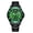 Black steel - green surface, variant on Men's Quartz Sports Wind Fine Steel Belt Calendar Watch Foreign Trade New Watch