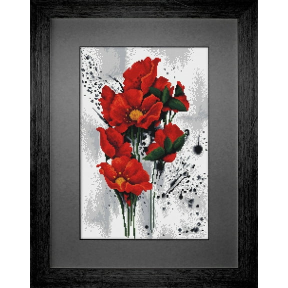 Luca-S The Red Poppies Counted Cross-Stitch Kit