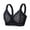 Black A, variant on Women's Scalloped Lace Full Coverage Wireless Bra - Side Support Panels for Anti-Sagging Lift & Secure Everyday Fit