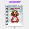 thumbnail image 5 of Hello Welcome Winter Dachshund Holding Snow Globe Snowman Spiral Bound Journal Wiener Dog Lover Gifts Idea 5x7in Spiral Notebook - 13015, 5 of 5