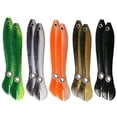 thumbnail image 1 of Señuelos de pesca blandos, 10 Uds., 10cm, 6g, cebo suave para locha, cola de paleta suave, señuelos de pesca para lubina, trucha, 1 of 7