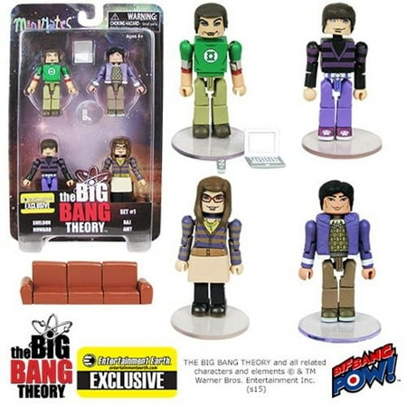 The Big Bang Theory Minimates Set 1 - EE Exclusive (Number of Pieces per Case: (Big Bang Theory Best Number)