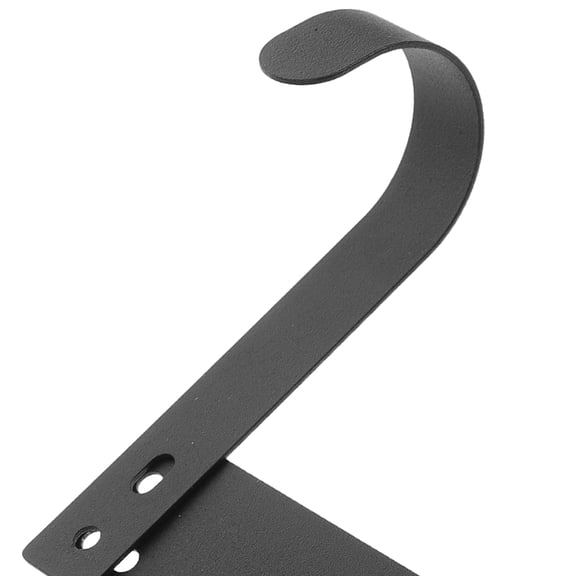 WEUVEB Black Wall-Mounted Ironing Board Holder with Adjustable Design, Space-Saving Laundry Room Organizer for Home