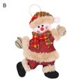 thumbnail image 1 of MengXi Tree Pendant Decoration Santa Claus Hanging Christmas Snowman Bear Deer Shape Xmas Tree Decoration for Window Side, 1 of 5