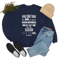 thumbnail image 6 of Can't take the Czech Pride out of the Girl Unisex Sweatshirt S-2XL Proud, 6 of 7