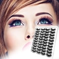 thumbnail image 4 of AMERTEER Boc 20Pairs/Set 3D Effect False Eyelash Lash Extension Fiber Natural False Eyelash Dramatic Long Wispy Lash for Beauty, 4 of 10