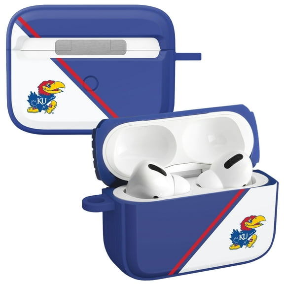 Kansas Jayhawks Champion Series HDX Case Cover Compatible with Apple AirPods Pro 1 & 2 by Affinity Bands