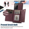 thumbnail image 6 of for Samsung Galaxy Note 20 Ultra 6.9" Crossbody Wallet Case for Women, Bling Glitter PU Leather Phone Case with RFID Blocking Card Holder Cover for Samsung Galaxy Note 20 Ultra SZ Red, 6 of 18
