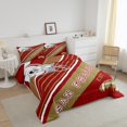 thumbnail image 3 of American Football Comforter Set Sports Ball Game Bedding Twin Rugby Competition Game Bed Comforter Set, American Football City Themed Duvet Set with 1 Pillowcase(San Francisco), 3 of 6