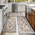thumbnail image 6 of Kitchen Rugs Sets of 3 Non Slip Washable Kitchen Mats for Floor, Waterproof Kitchen Runner Rug, Floor Mat Carpet for Entryway, Laundry, Sink, Hallway, Bathroom, 6 of 12