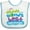 White and Blue, variant on Inktastic Worlds Best Electrician Daddy Boys or Girls Baby Bib
