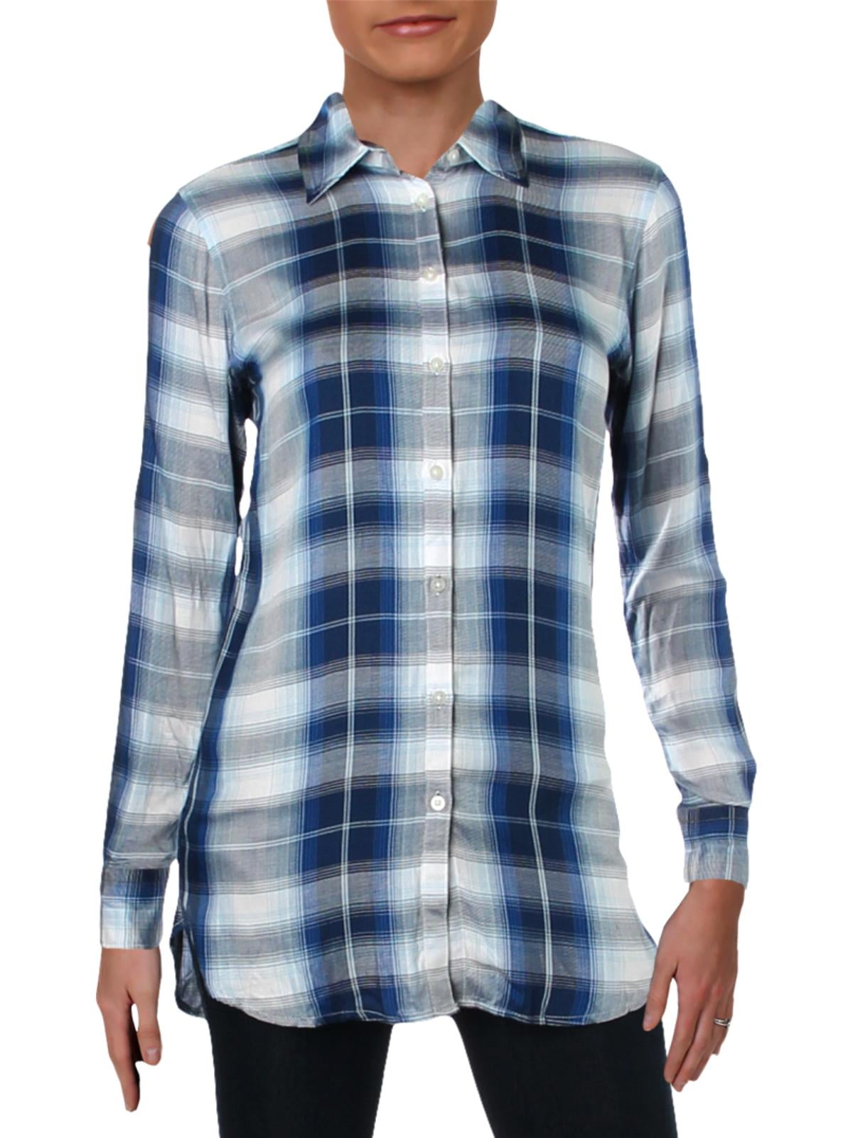 Lauren Ralph Lauren Womens Plaid Long 