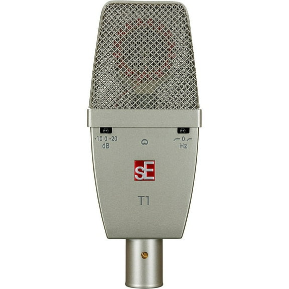 sE Electronics sE T1 Large Diaphragm Condenser Cardioid Microphone w/Mount and Case Titanium