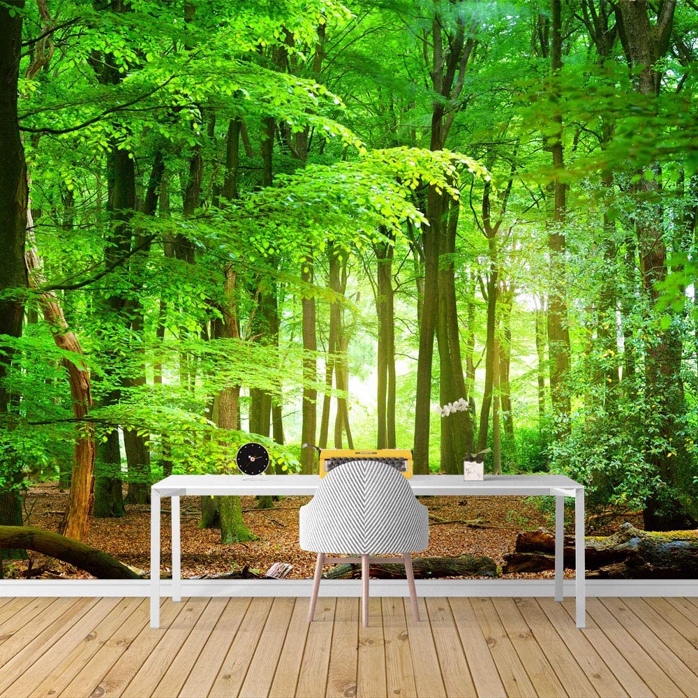 Wall26 Green Forest Peel & Stick Wallpaper, 100x144 inches - Walmart