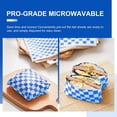 thumbnail image 5 of 100 piezas de caja de pastel bento almohadilla de papel absorbente de aceite rejilla plato de cena almohadilla de papel hamburguesa pan sándwich papel recubierto, 5 of 5