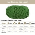 thumbnail image 4 of Uxcell 3Skeins Chenille Yarn Blanket Yarn 3x100g/10.5oz Polyester Soft Knitting Moss Green, 4 of 6