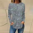 thumbnail image 2 of FAIWAD FAIWAD Long Sleeve Tunic Tops for Womens Round Neck Trendy Lightweight Plus Size Pullover Tops, 2 of 5