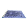 thumbnail image 2 of Ahgly Company Machine Washable Indoor Rectangle Persian Blue Traditional Area Rugs, 8' x 10', 2 of 4