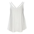 thumbnail image 5 of BUIgtTklOP Womens Tank Tops Eyelet Embroidery Sleeveless Spaghetti Strap Tops Scoop Neck Loose Casual Summer Flowy Shirt Clearance Sales Deals Cheap, 5 of 6