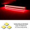 thumbnail image 2 of Dark Red Lens Full LED Rear Bumper Reflector Lights For Mazda CX-30 CX-50, Function as Tail/Brake, Sequential Blink Turn Signal, 2 of 8