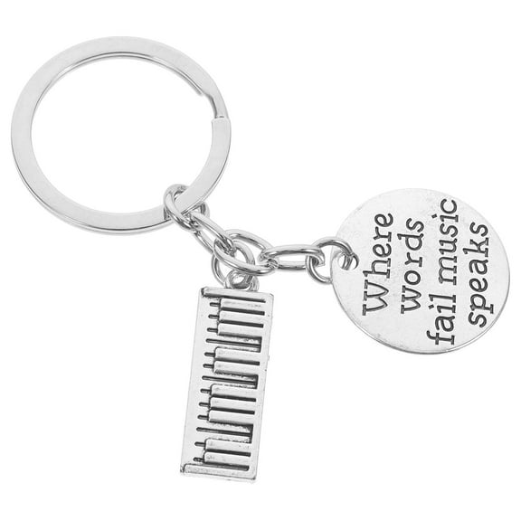 TAILTOSS Keychain Accessories Metal Key Chain for Student Music Themed Party 1Set