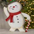 thumbnail image 6 of Set of 2 Friendly Metal Snowmen Figurines "Icy & Icesis", 6 of 7