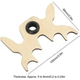 thumbnail image 2 of Pool Billiard Cue Accessory, Nine Shot Positions: Portable Moosehead Bridge Head for Customized Cue Placement, Protective Rubber Ensures Cue Safety, Lightweight Plastic Design for Cue Cases (Wood), 2 of 7