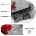 thumbnail image 6 of Large Area Rugs for Living Room Bedroom, Red Roses 6'x9' Rug Washable Carpet Runner Indoor Outdoor, Valentine's Day Butterflies Floral Romantic Gray Non Slip Floor Mats Rug for Kitchen, Playroom, 6 of 8