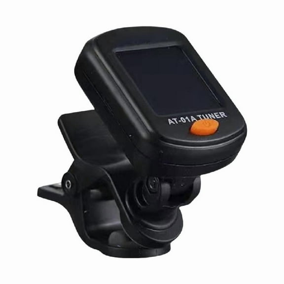 Clip On Electric Guitar Tuner LCD Display 360 Degree Rotating Electronic Tuner for Guitar, Ukulele, Violin, Banjos