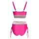 thumbnail image 5 of MKLEKYY Trajes De Baño Hombre Natacion Women High Waisted Bikini Sets Swimsuits Color Block Two Piece Drawstring Bathing Suit, 5 of 5