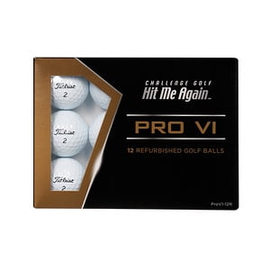 Hit Me Again ProV1 Used Golf Balls, White, 12 Pack