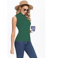 thumbnail image 5 of FITVALEN Women's Mock Turtleneck Tank Tops Sleeveless Stretch Slim Fit Top Base Layer Shirt, 5 of 7