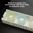 Dawhud Direct Votive Candle Holder, Vintage Decor Flameless Natural ...