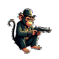 thumbnail image 5 of Vinyl Stickers Monkey Themed Waterproof Stickers Decorative Stickers for Notebooks Suitcases Laptops, 5 of 9