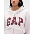 thumbnail image 3 of Sudadera con Capucha y Cierre Completo con Logo GAP para Mujer Fog II, 3 of 4