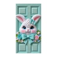 thumbnail image 1 of YWIYIUD 1PC Happy Easter Door Cover Easter Decorations, 71x35 Inch Easter Rabbit Eggs Door Banner Welcome Easter Banner Spring Theme Rabbit Door for Front Door Wall Indoor Outdoor Home Decor, 1 of 7