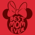 thumbnail image 2 of Women's Minnie Mouse Best Mom Ever Silhouette  Graphic Tee Red Small, 2 of 3