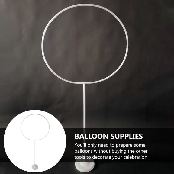 FRCOLOR Balloon Arch Kit with Stand for Decoration Reusable White Plastic Fits Parties Weddings 1 Set