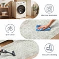 thumbnail image 5 of Washable Kitchen Runner Rug 60" x 22", Non-Slip Soft Low Profile Kitchen Rug, Farmhouse Distressed Floral Oriental Rug for Kitchen, Hallway & Laundry Room, Beige, 5 of 6