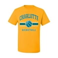thumbnail image 2 of Wild Bobby City of Charlotte Basketball Fantasy Fan Sports Men's T-Shirt, Gold, 3X-Large, 2 of 5