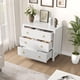 thumbnail image 4 of QinaQin Cómoda de 3 cajones para recámara de 31.5 pulgadas, gabinete alto de almacenamiento y organizador de ropa para sala, pasillo o dormitorio, 4 of 9