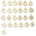 thumbnail image 1 of DIY Gift Tag Set Wood Unfinished Cute Letter Charm Number Pendant for Christmas, 1 of 9