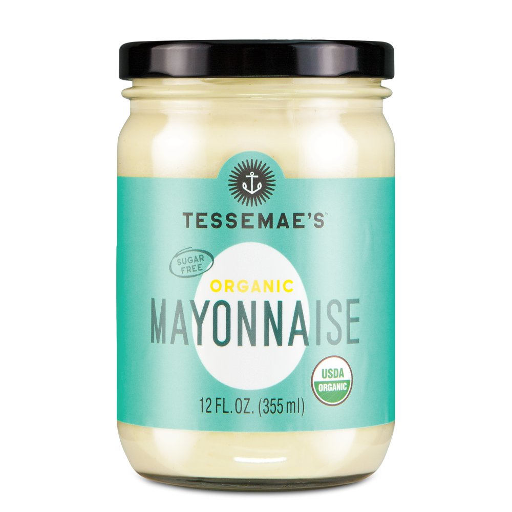 Tessemae's Organic Mayonnaise, 12oz, Sugar Free, Dairy Free Mayo