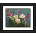 thumbnail image 1 of Strube, Ling 14x12 Black Ornate Wood Framed with Double Matting Museum Art Print Titled - Tulips, 1 of 4