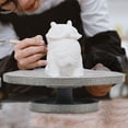 thumbnail image 6 of Pottery Banding Wheel Sculpting Wheel Metal Construction Pottery Tools Stable and Smooth Rotating Table with Ball Bearing for Ceramic Studio Gray 15cm, 6 of 10