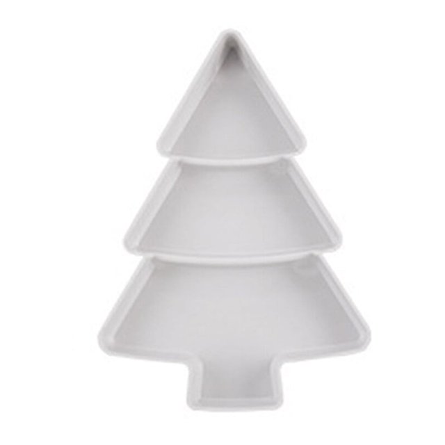 Bol en Forme de Sapin de Noël pour Bonbons et Collations, Bol pour Noix et Graines, Assiette en Plastique pour Fruits Secs