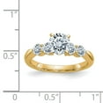 thumbnail image 2 of 14k Yellow Gold 1.64ct. 5 Colorless Moissanite Engagement Ring Size 8, 2 of 3