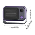 thumbnail image 3 of BotaniNest Indoor Heater Portable Heater Temperature Controlled Fast Warming Compact Heater With Heat And Fan Modes For Bedroom And Indoor Use, 3 of 6